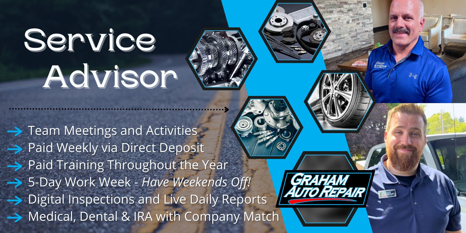 Service Advisor Career at Graham Auto Repair
